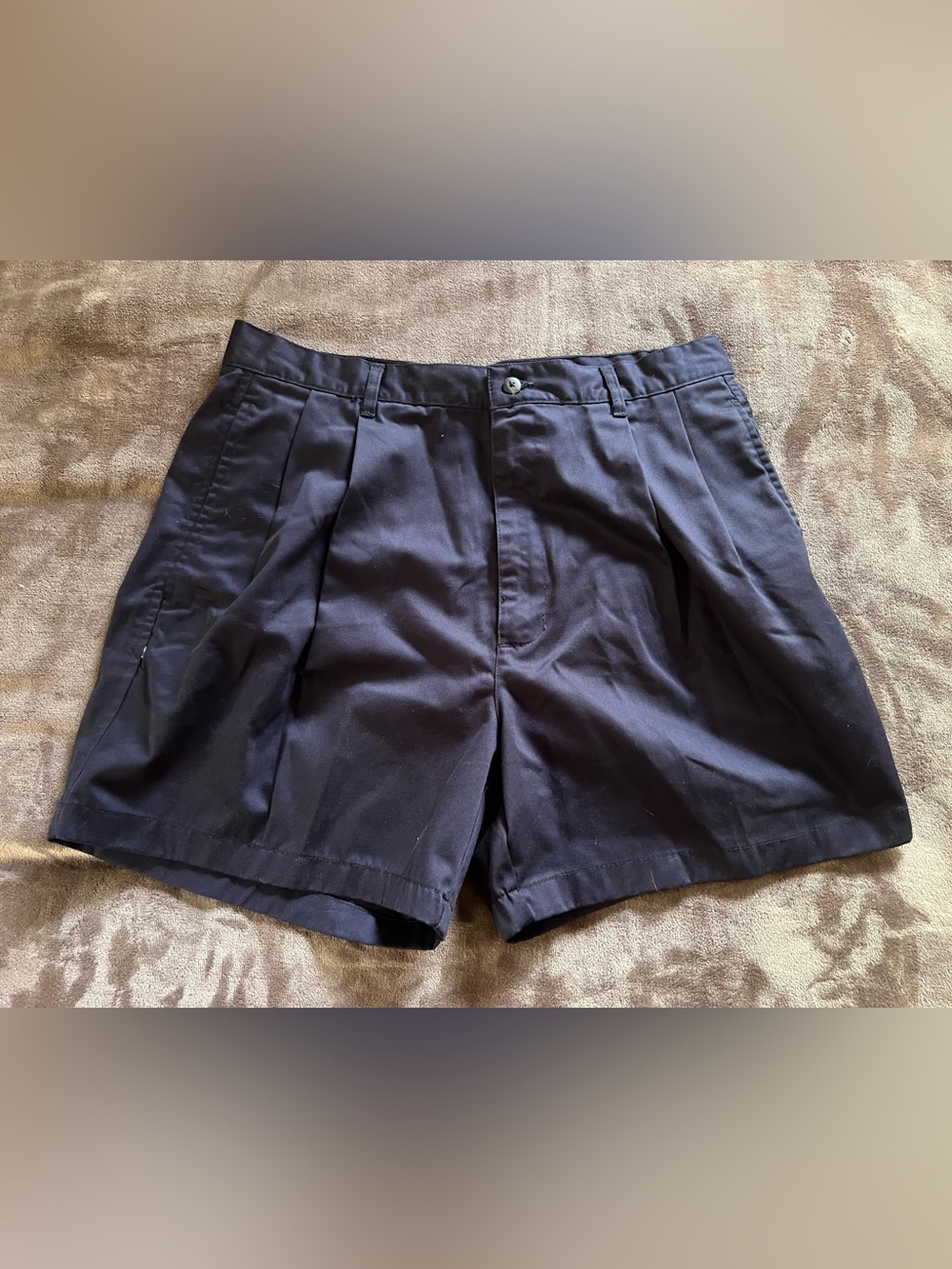 Charter Club Men's Navy Flat-Front Shorts